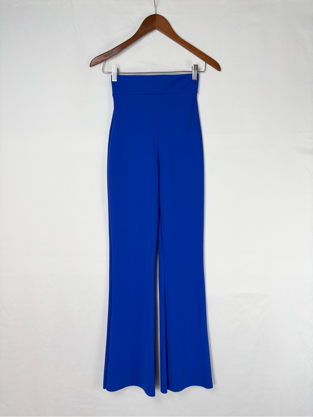 Chiara Boni La Petite Robe Bibiana Slinky Pants Blue Flare High Waist